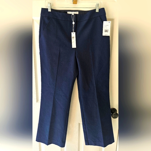 Trina Turk Pants - NWT Trina Turk LuLu Straight Leg- Ankle  Cropped Pants- Size 10, Color- Indigo